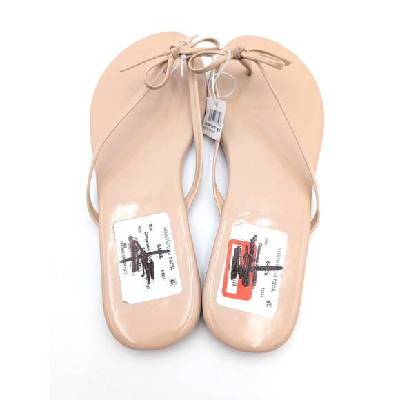 Seychelles Wish List Women's Bow Thong Flip Flops Sandals Beige Size US11 - Picture 6 of 11